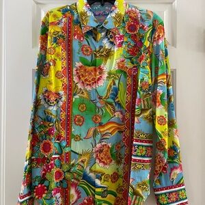 Robert Graham Multicolor Floral Shirt